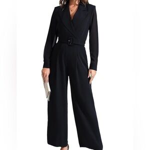 Elegant Black Women's Formal Jumpsuit